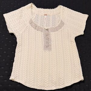 Free People stretchy knit top